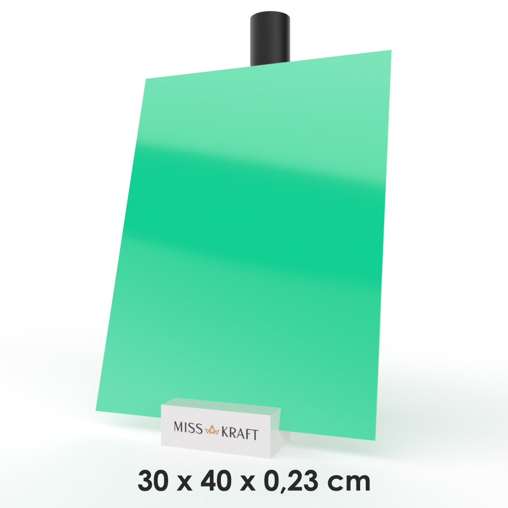 Plaque acrylique MissKraft - Vert Jade