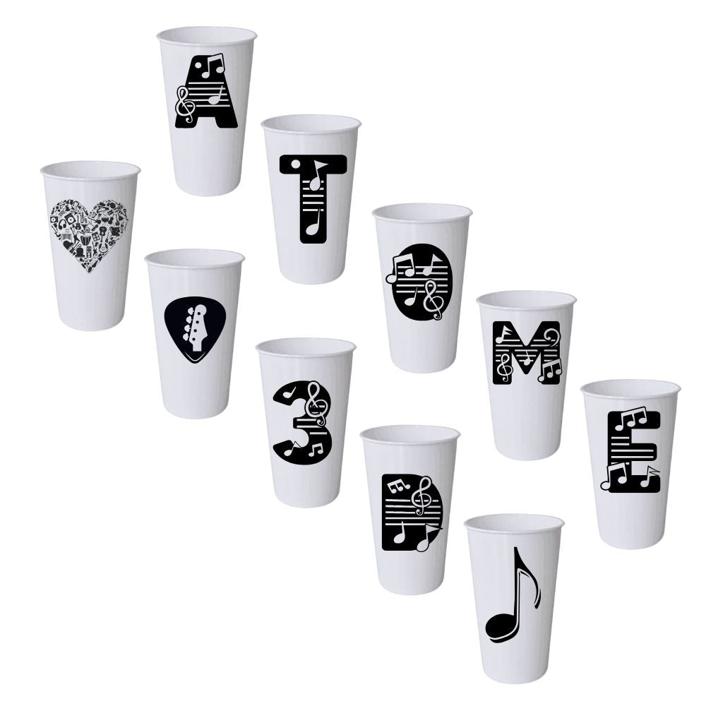 MissKraft - 10 Ecocups pour Sublimation - 550 ml