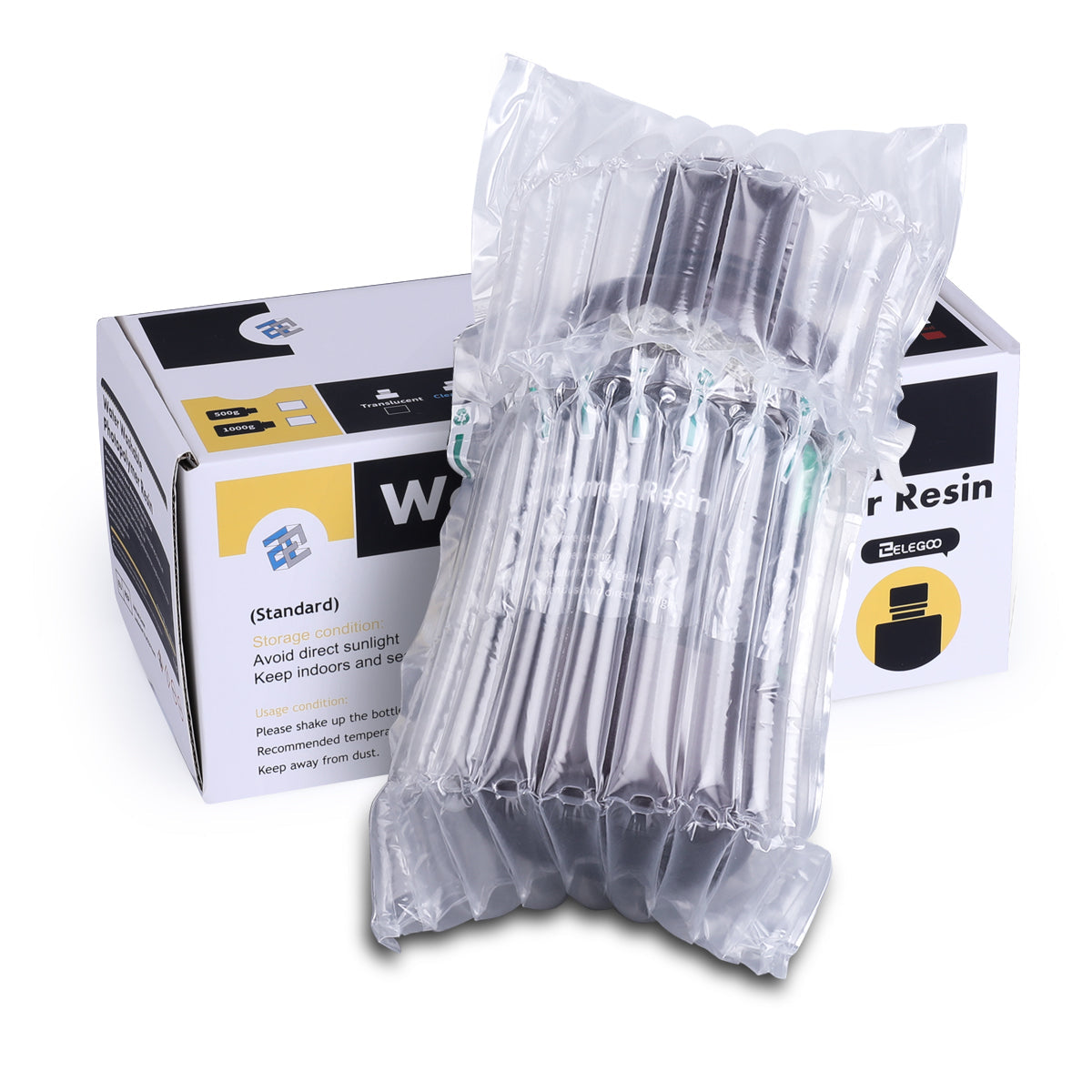 Pack ELEGOO - 6x Résine Water Washable - Noir Transparent (Smoky Black) - 1 kg