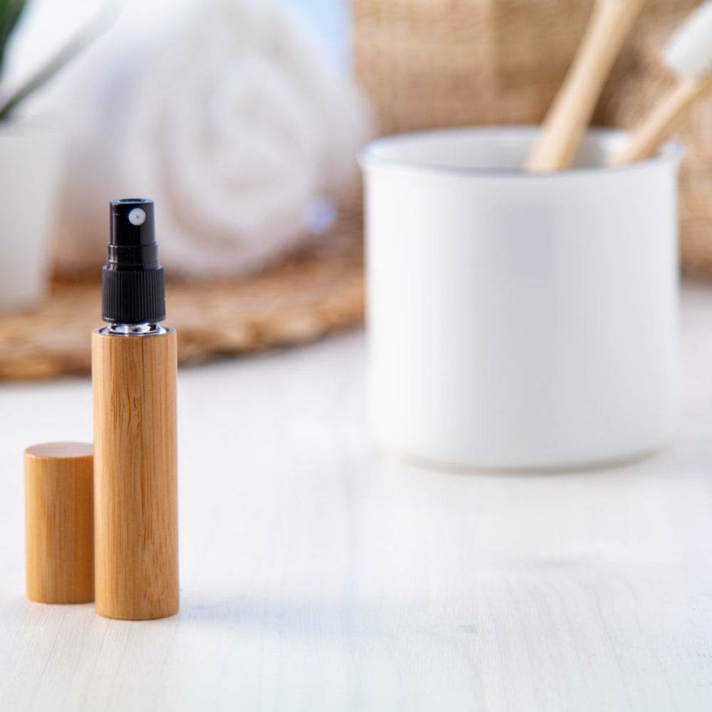 MissKraft - Flacon de parfum à graver en bambou - 10 cm
