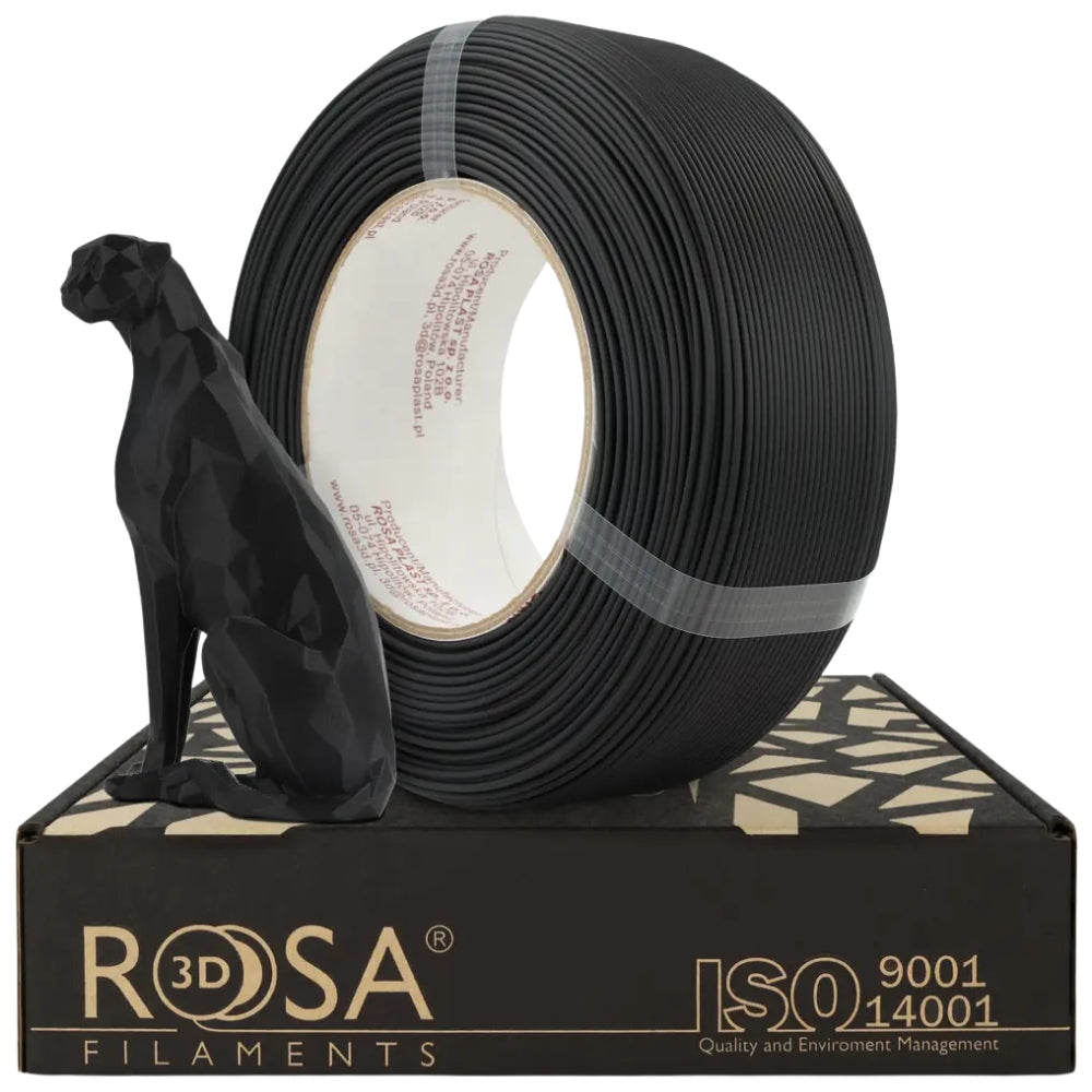 Rosa3D - PLA Speed - Noir Mat (Matt Black) - 1,75 mm - 1 kg Refill