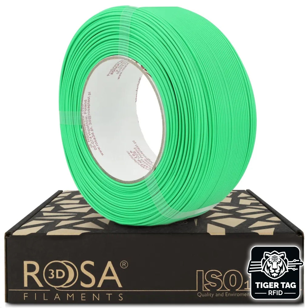 Rosa3D - PLA Speed - Vert Bambou Mat (Matt Bamboo Green) - 1,75 mm - 1 kg Refill avec RFID TigerTag