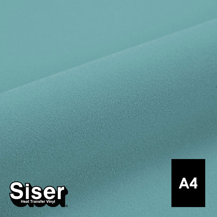 Siser - Flock - Feuille A4 Thermocollant - (S0051) Bleu Clair Velours - 20 x 30 cm