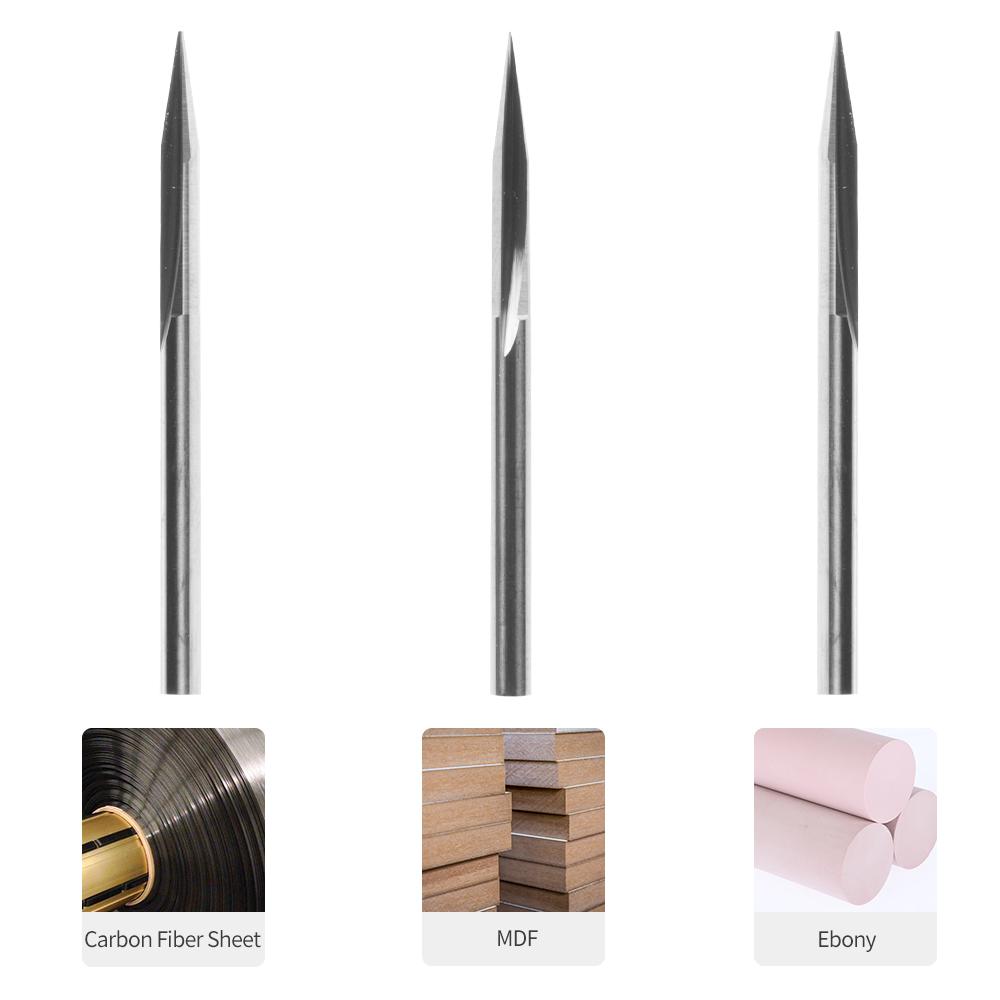 Snapmaker 2.0 - Embouts Rainure Droite (Straight Groove) x3 - V-bits