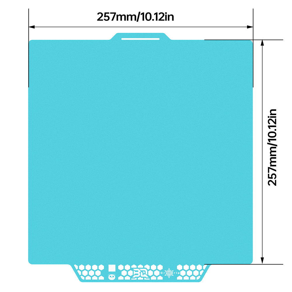 BIQU - Plateau d'impression CryoGrip Pro pour Bambu Lab X1/P1/P2/A1 - Bleu glacé lisse (Glacier Fine
