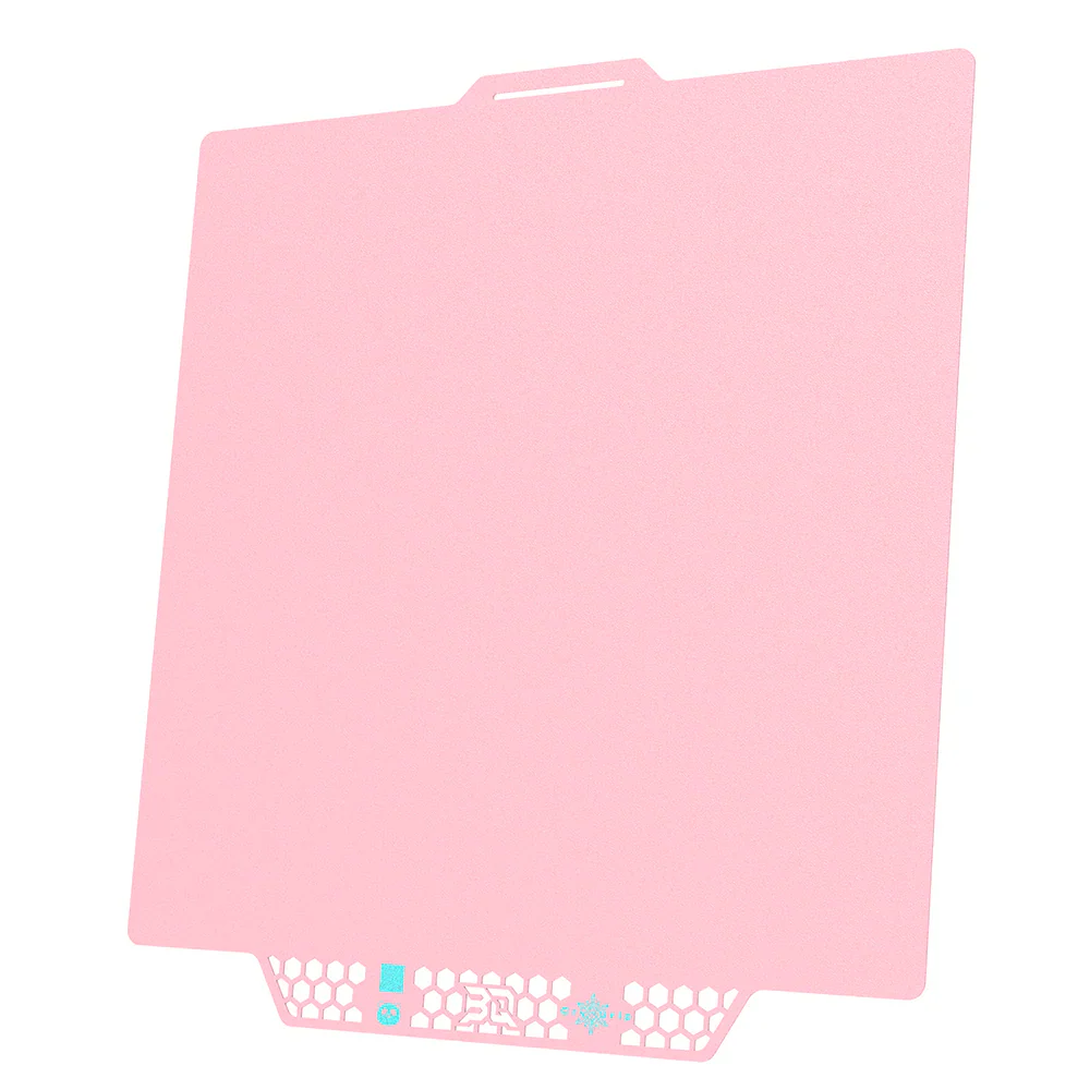 BIQU - Plateau CryoGrip Pro - Bambu Lab X1/X2/P1/P2/A1 - Rose glacé fin - (Glacier Fine Textures)