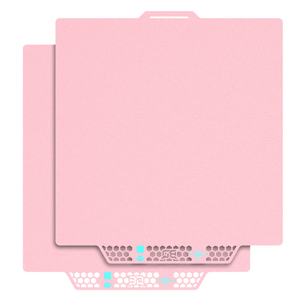 BIQU - Plateau CryoGrip Pro - Bambu Lab X1/X2/P1/P2/A1 - Rose glacé fin - (Glacier Fine Textures)