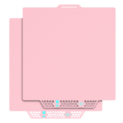 BIQU - Plateau CryoGrip Pro - Bambu Lab X1/X2/P1/P2/A1 - Rose glacé fin - (Glacier Fine Textures)