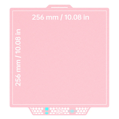 BIQU - Plateau CryoGrip Pro - Bambu Lab X1/X2/P1/P2/A1 - Rose glacé fin - (Glacier Fine Textures)