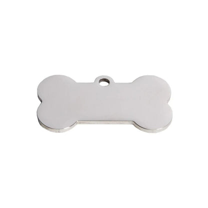 xTool - 10 Médailles de chien en forme d'os - Acier inoxydable