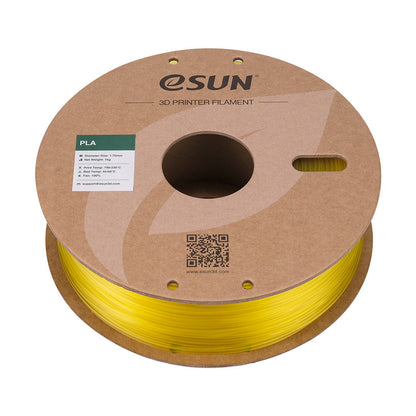 Bobine eSun de PLA Glass Lemon Yellow - 1 kg - Bobine couchée