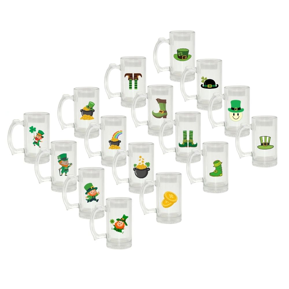 16 chopes à bière sublimées 