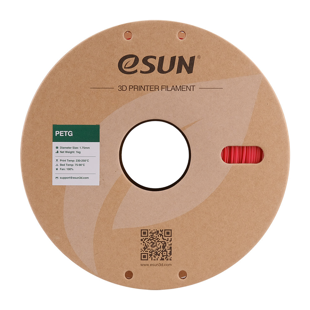 Bobine de PETG eSun Solid Red - 1kg - Spool de côté