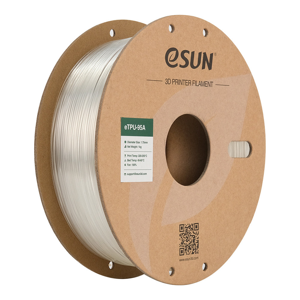 Bobine eSun de eTPU-95A Clear - 1 kg - Bobine carton