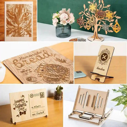 xTool - 18 Plaques Contreplaqué - Tilleul - 30 x 30 cm