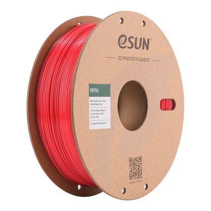 Bobine de PETG eSun Solid Red - 1kg - Spool carton