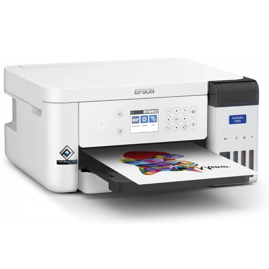 imprimante a sublimation a4  epson f100 de côté