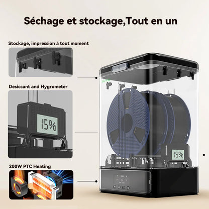 Sunlu - FilaDryer SP2 - Boite de stockage + Base Chauffante