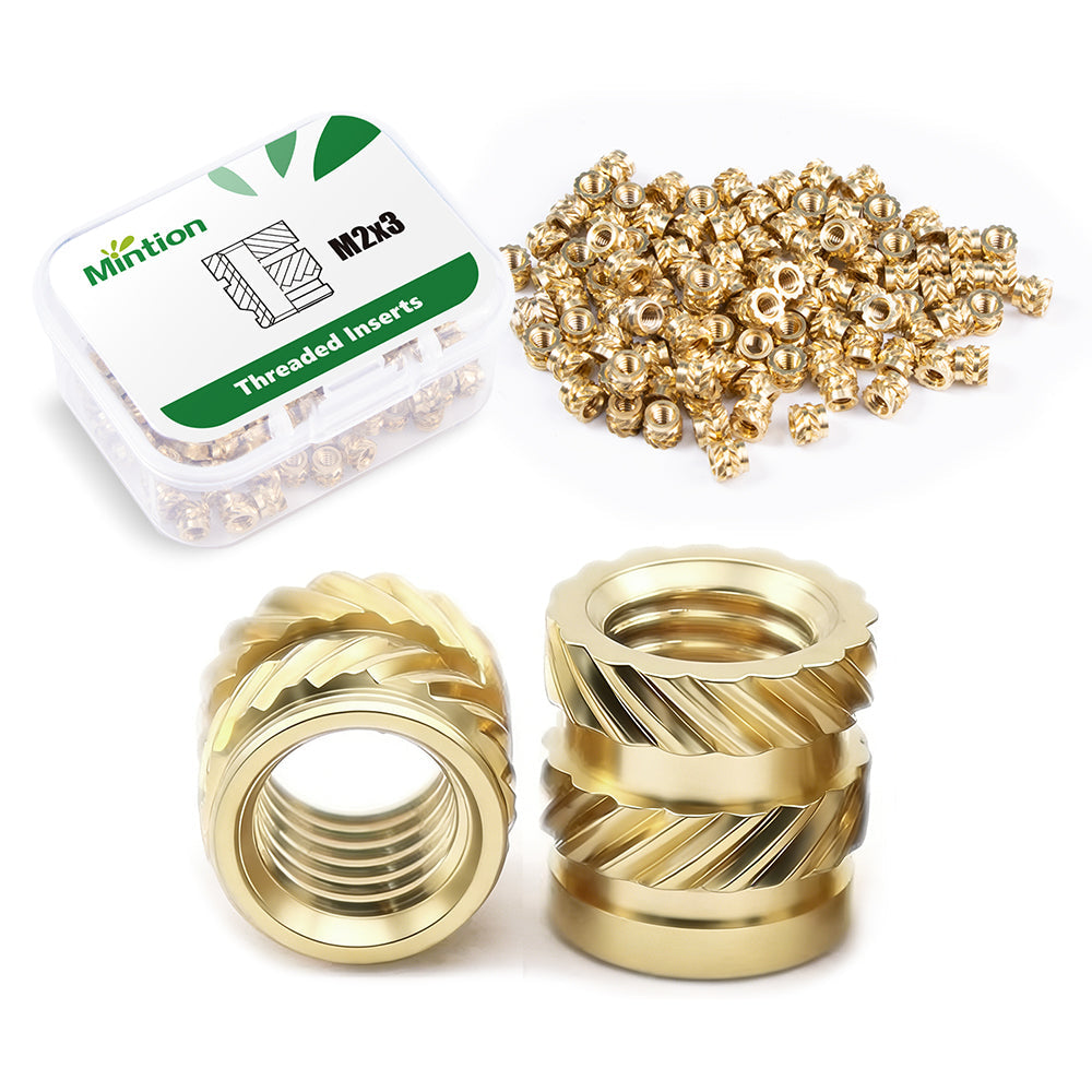 Mintion - Kit d'Inserts Filetés (Threaded Inserts Kit) - M2x3x3.6 - 100 pcs