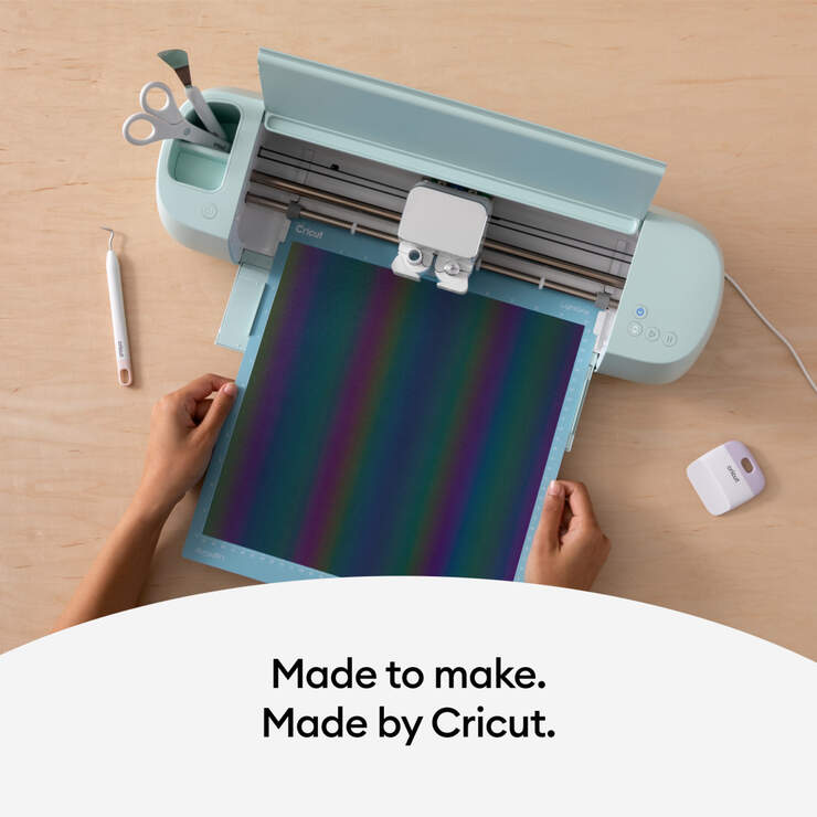 Cricut - Flex Thermocollant réfléchissant UV - Arc-en-ciel - 30 x 48 cm