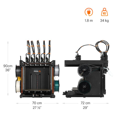 Prusa - Prusa XL+ - 5 Têtes + Assemblée - Voyez les choses en grand