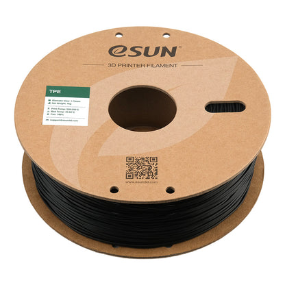 Bobine de TPE 83A de eSun Black - 1kg - Spool couchée