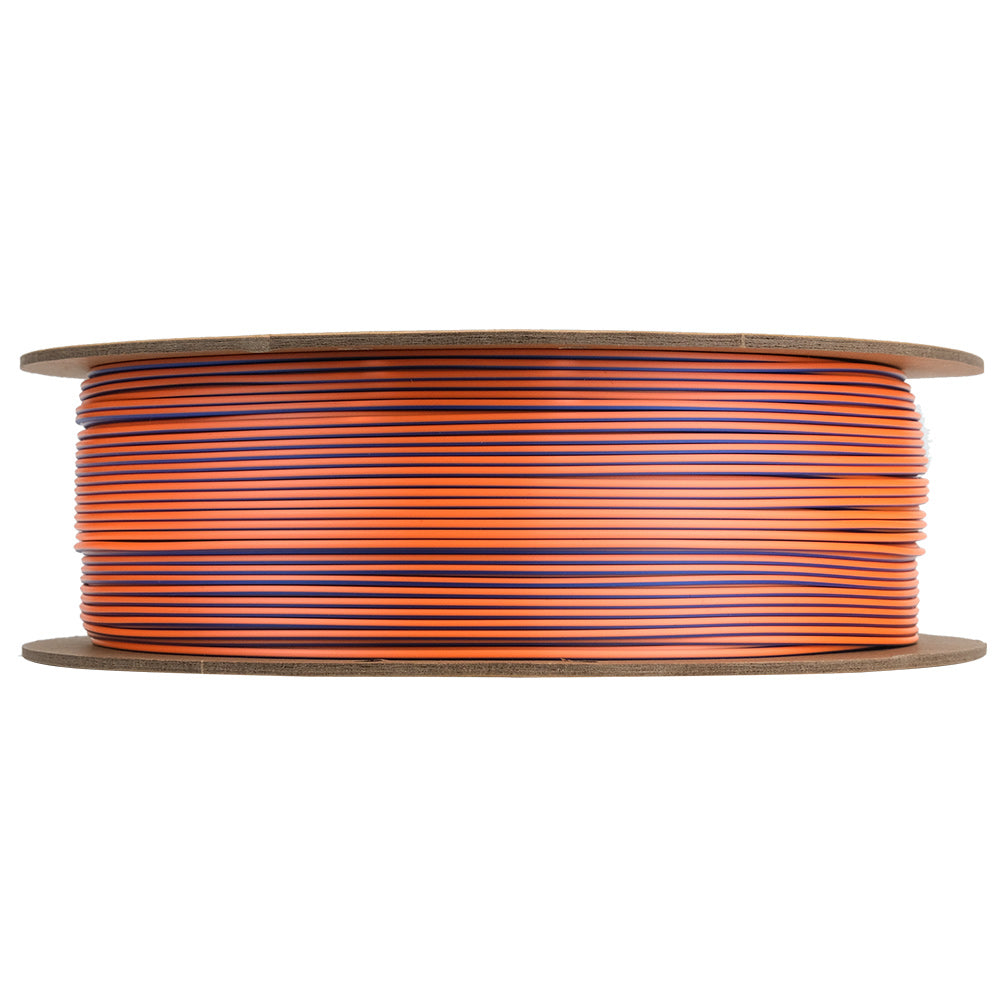 Bobine eSun de eSilk-PLA Mystic Blue Orange Green - 1 kg - Bobine vue de face