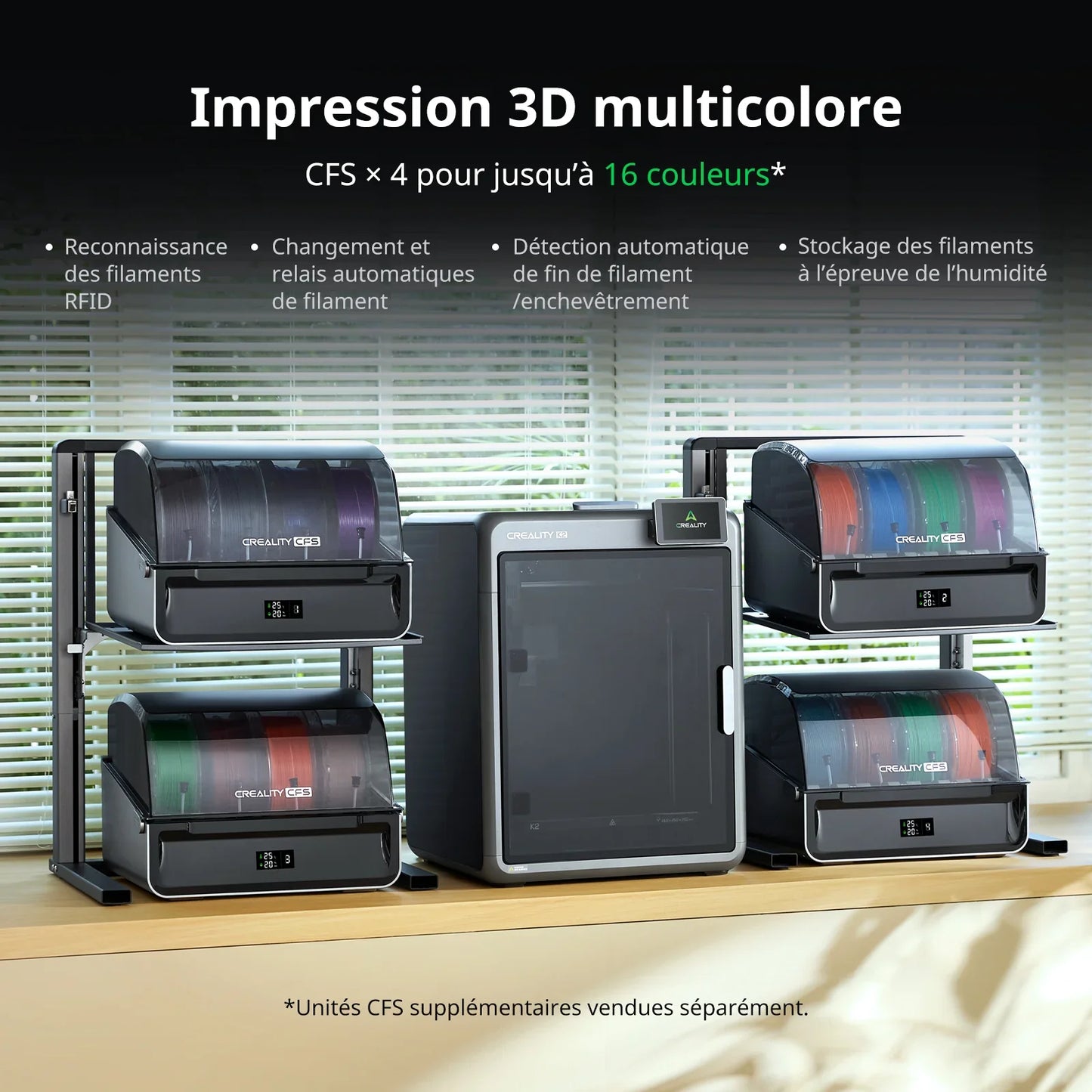 Pack Starter Creality K2 Combo avec Bobine Panchroma Offerte