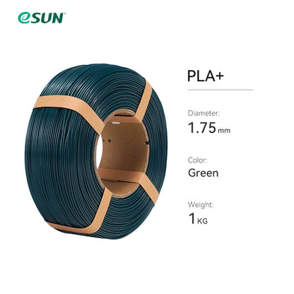 eSun - PLA+ - Vert (Green) - 1,75 mm - 1 kg Refill