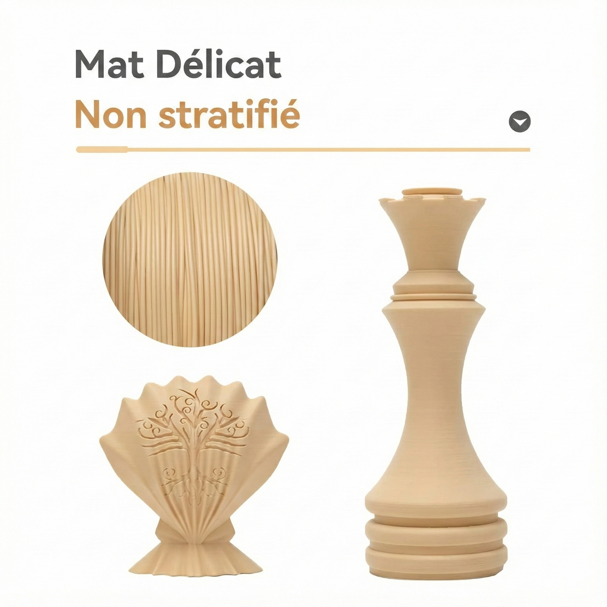 eSun - PLA Wood - Bouleau (Birch) - 1.75mm - 1 kg
