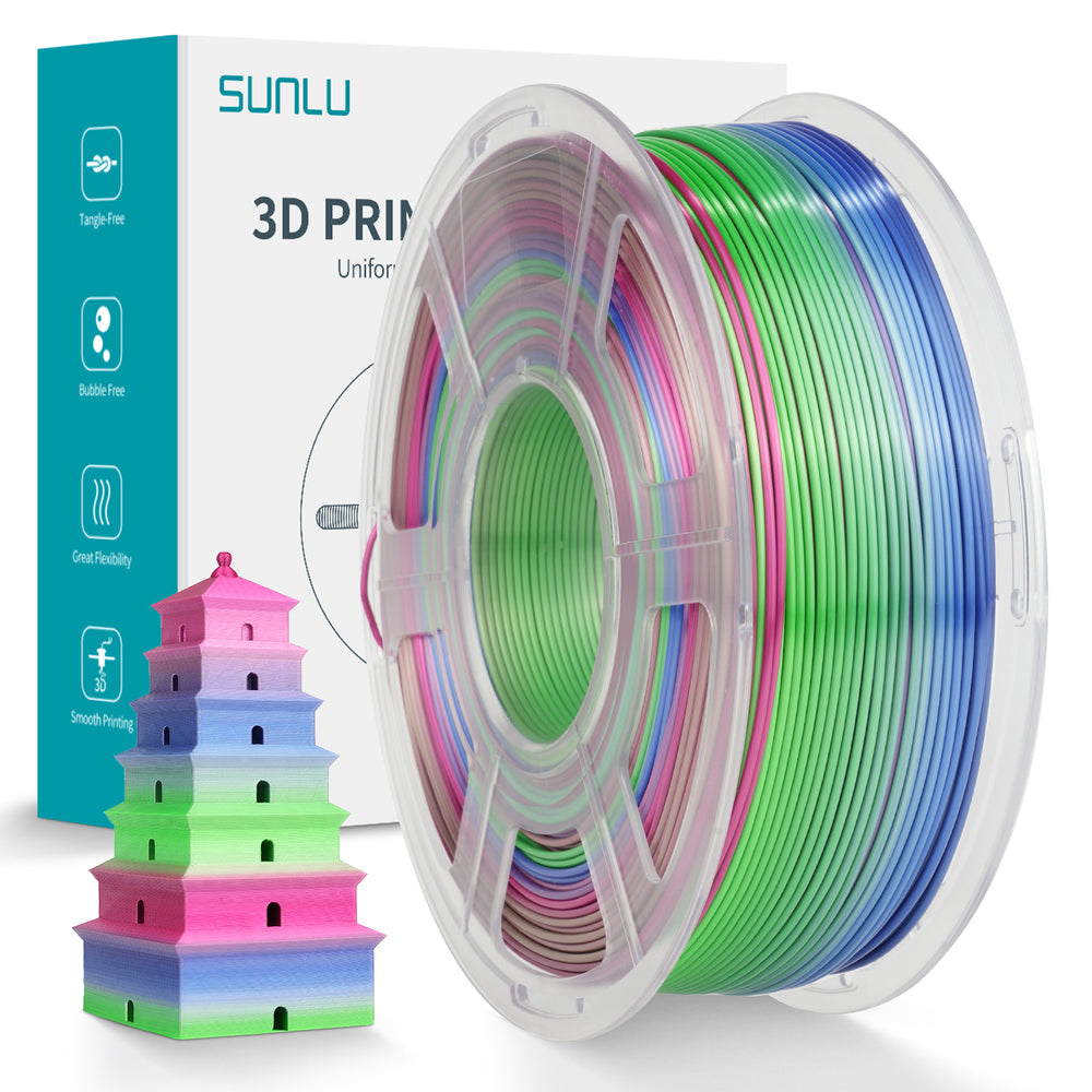 Sunlu - PLA+ Rainbow -1,75 mm - 1 kg