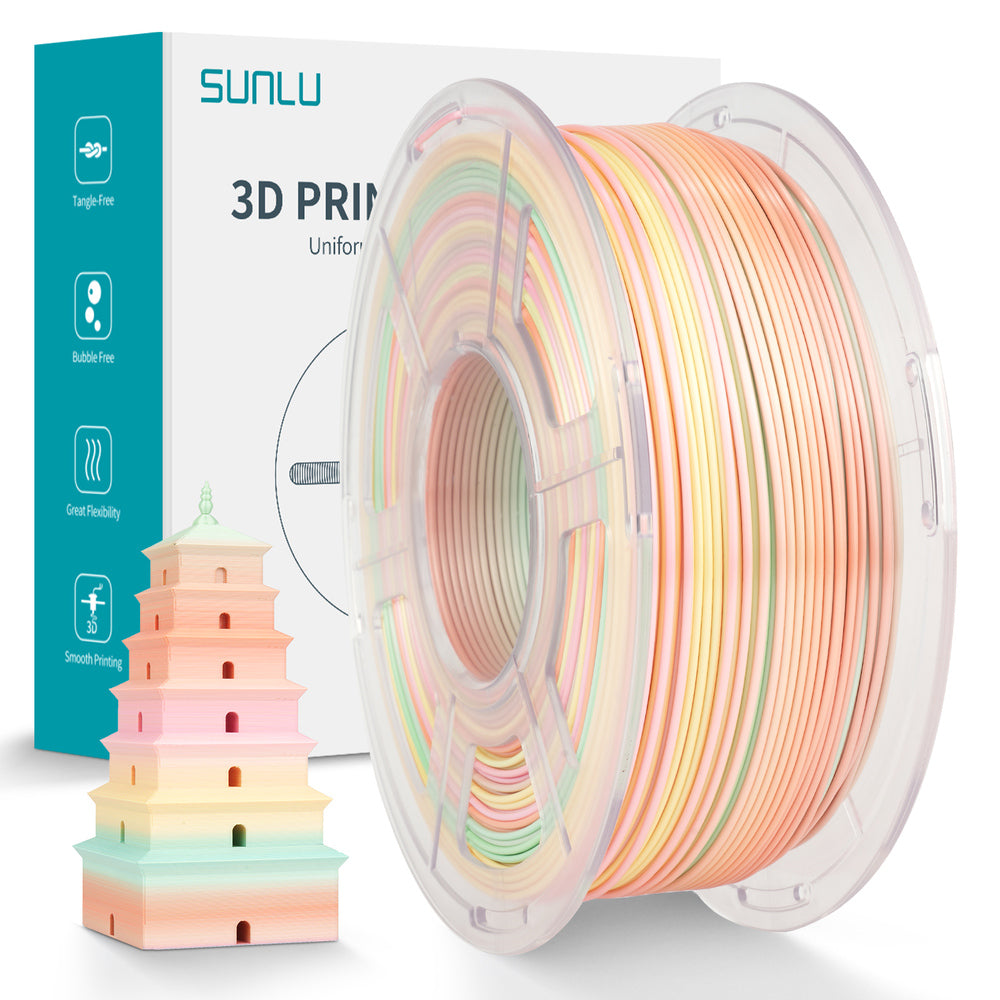 Sunlu - PLA+ Rainbow -1,75 mm - 1 kg