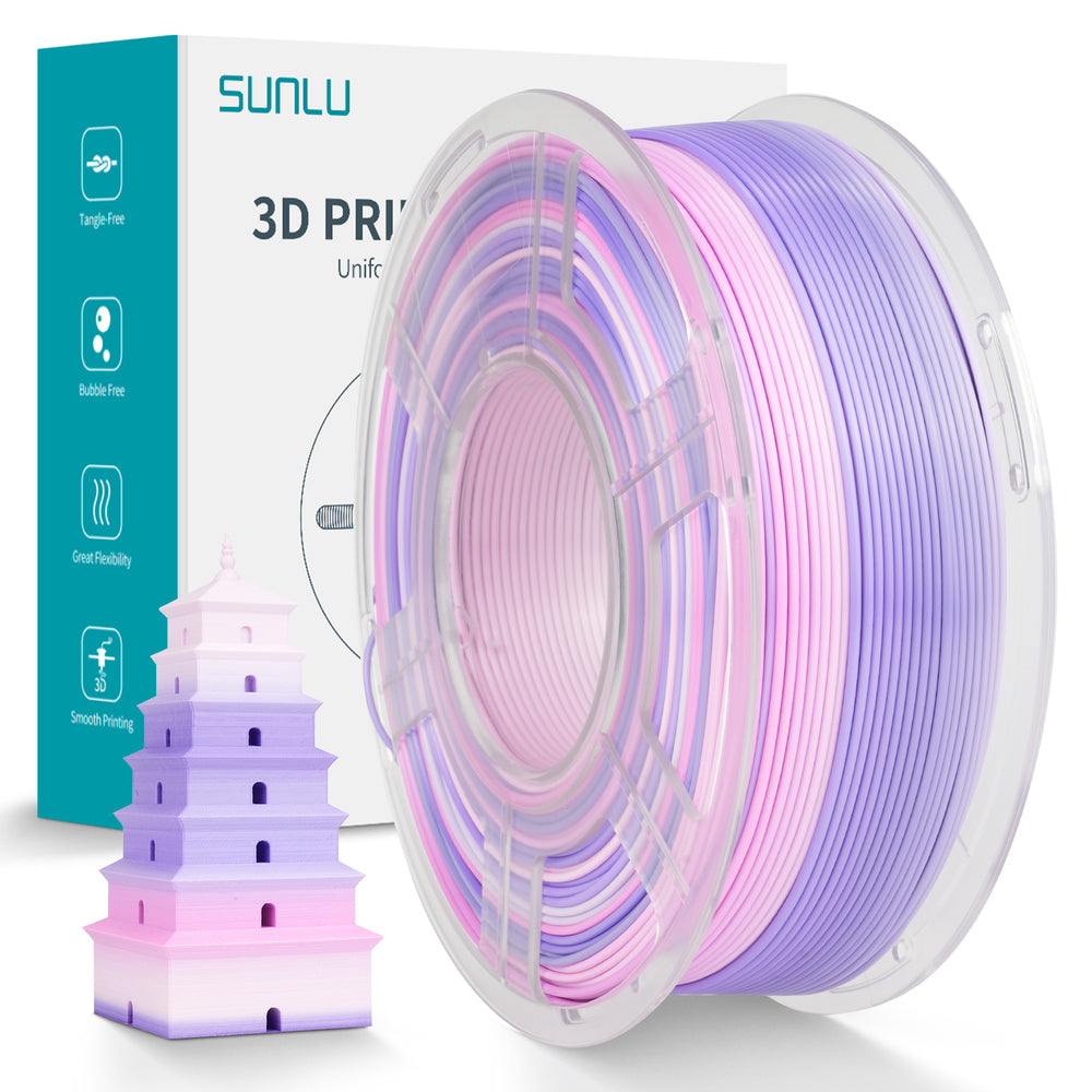 Sunlu - PLA+ Rainbow -1,75 mm - 1 kg