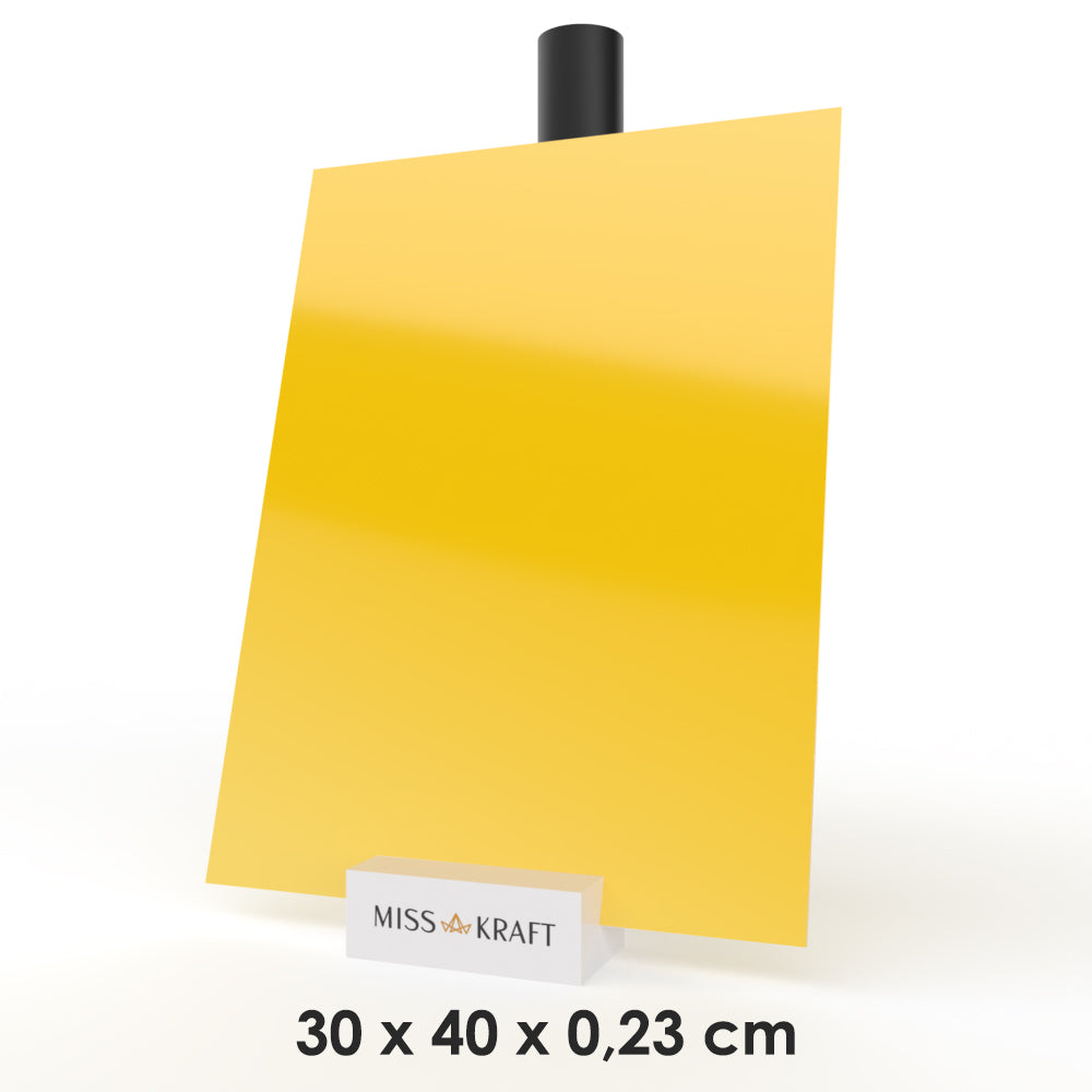 Plaque acrylique MissKraft - Jaune