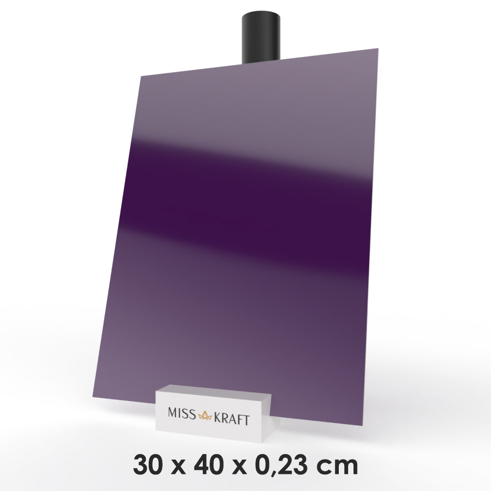 Plaque acrylique MissKraft - Violet Foncé