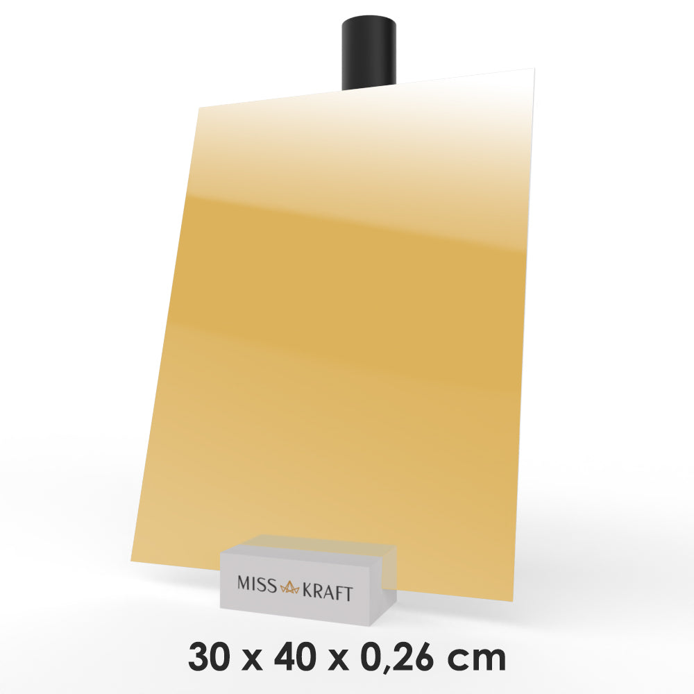 Plaque acrylique MissKraft - Miroir Or