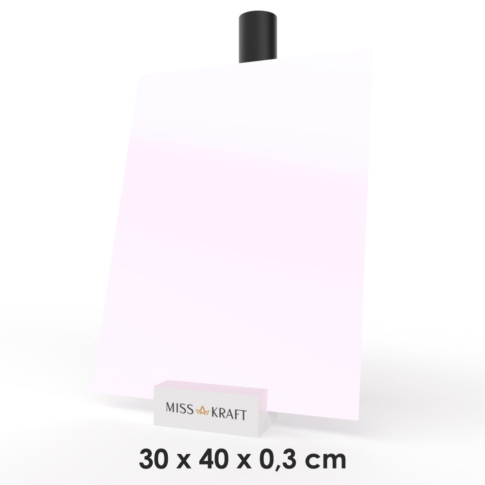 Plaque acrylique MissKraft - Pastel Rose Pâle