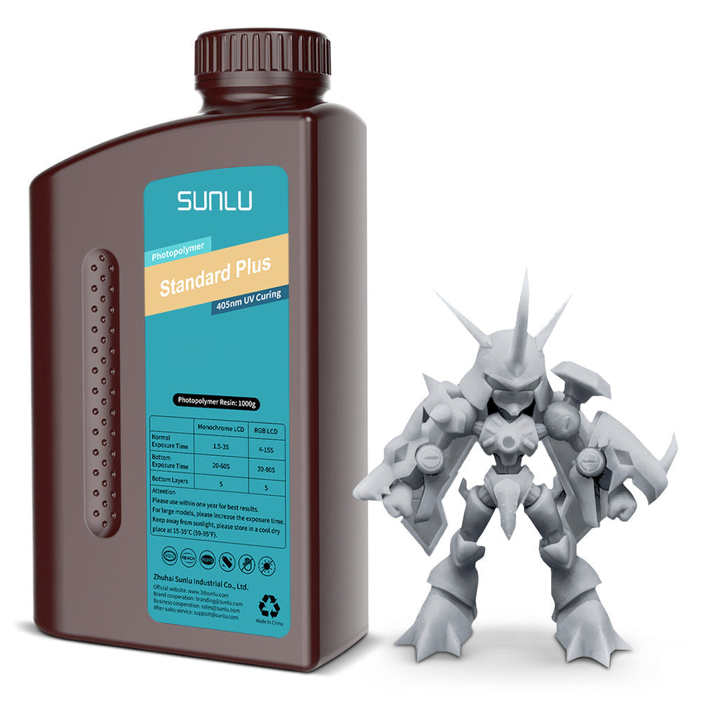 Sunlu - Résine Standard Plus - Gris Clair (Solid Grey) - 1 kg