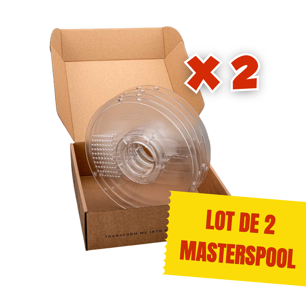 Pack Refill AzureFilm - Les Transparents - 4x PLA + 2x Masterspool