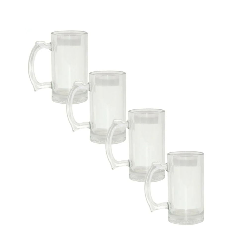 4 chopes à biere à personnaliser sublimation