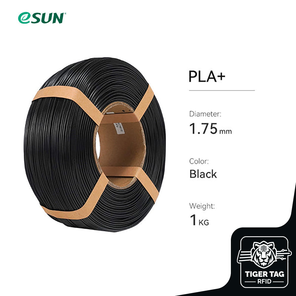 eSun - PLA+ - Noir (Black) - 1,75 mm - 1 kg Refill avec RFID TigerTag