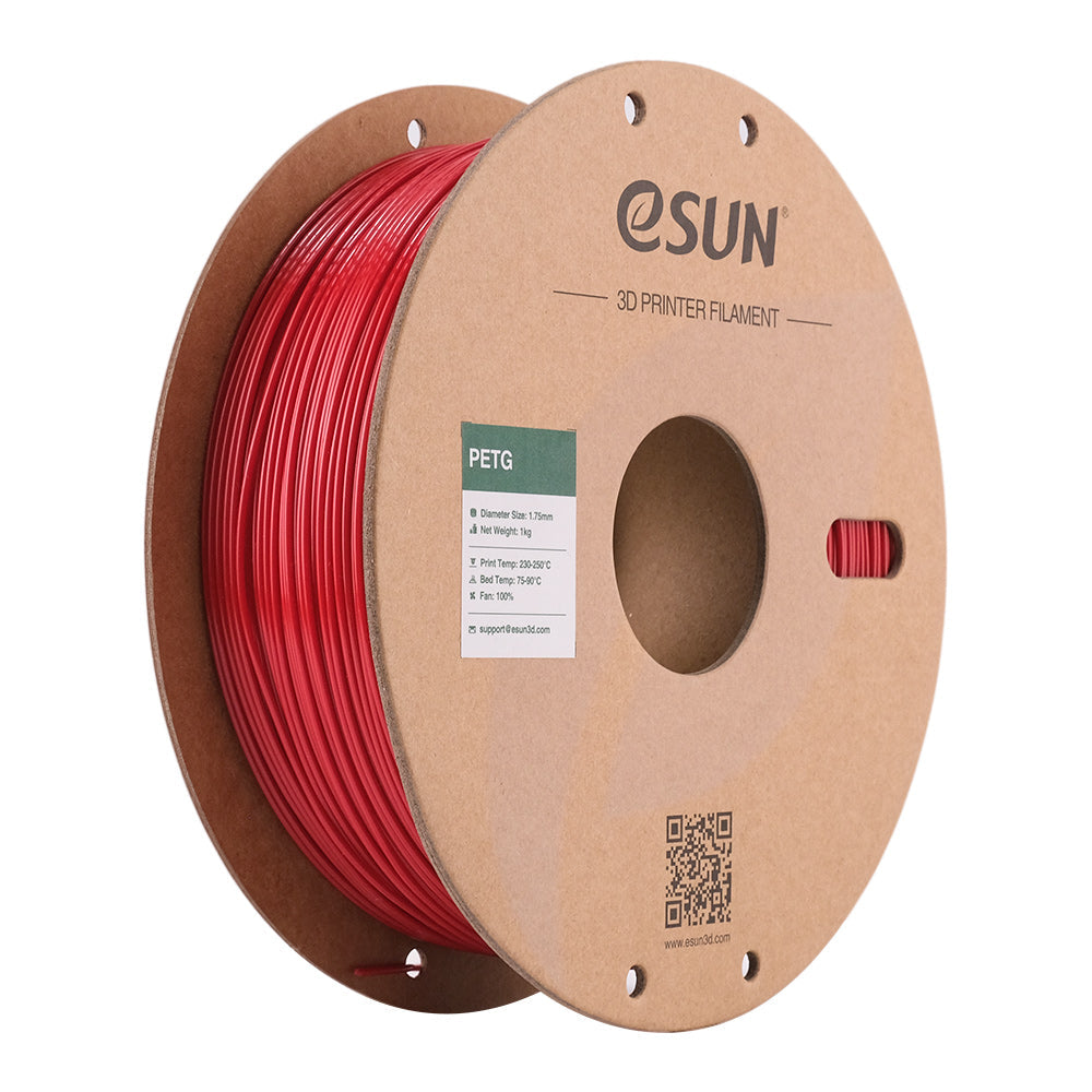 Bobine de PETG eSun Fire Engine Red - 1kg - Spool carton