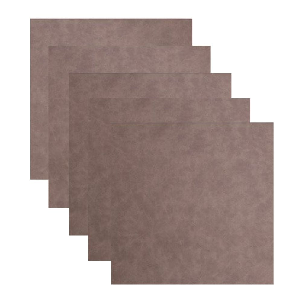Craft Express - 5 Feuilles Effet Cuir pour sublimation - Marron Taupe - 30 x 30 cm