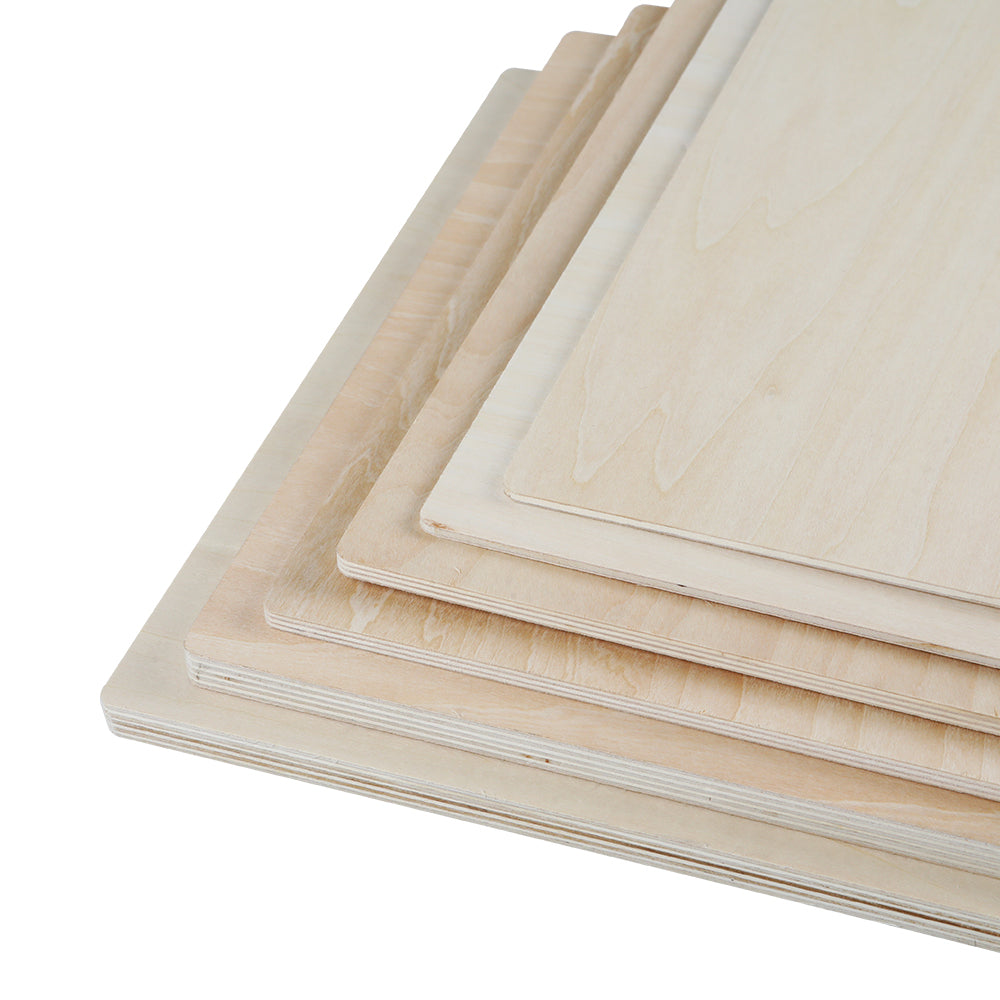 Creality - 10 Plaques de Contreplaqué Mélaminé Tilleul (Basswood Sheets) - 30 x 30 cm - 3 mm