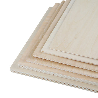 Creality - 6 Plaques de Contreplaqué Mélaminé Tilleul (Basswood Sheets) - 30 x 30 cm - 5 mm
