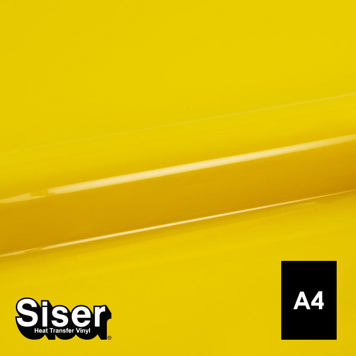 Siser - Basic Flex - Feuille A4 Thermocollant - (A0003) Jaune Citron - 20 x 30 cm
