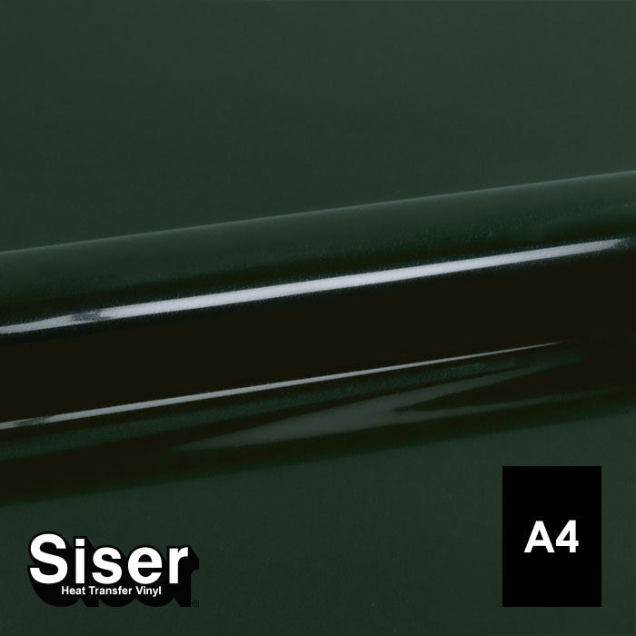 Siser - Basic Flex - Feuille A4 Thermocollant - (A0010) Vert Foncé - 20 x 30 cm
