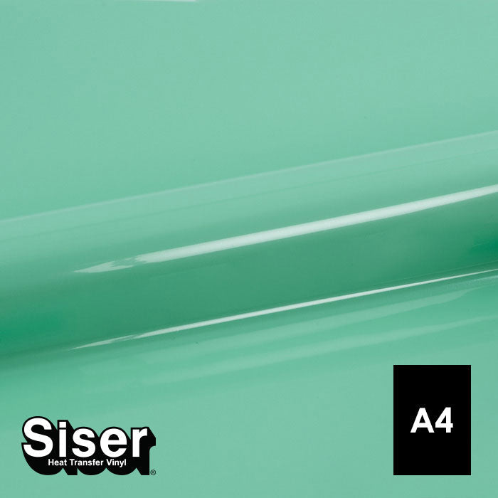 Siser - Basic Flex - Feuille A4 Thermocollant - (A0068) Vert Menthe - 20 x 30 cm