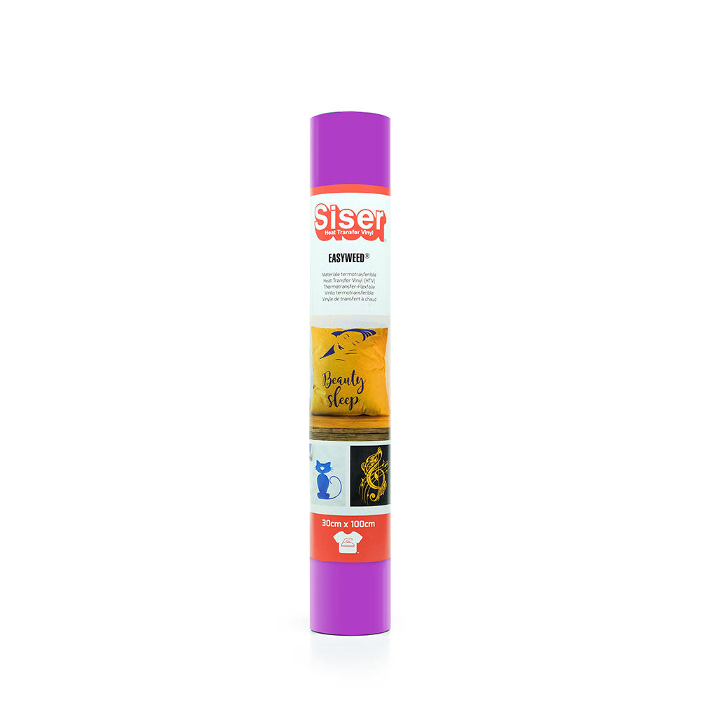 Siser - Basic Flex - Rouleau Thermocollant - (A0072) Violet Fluo - 30 x 100 cm