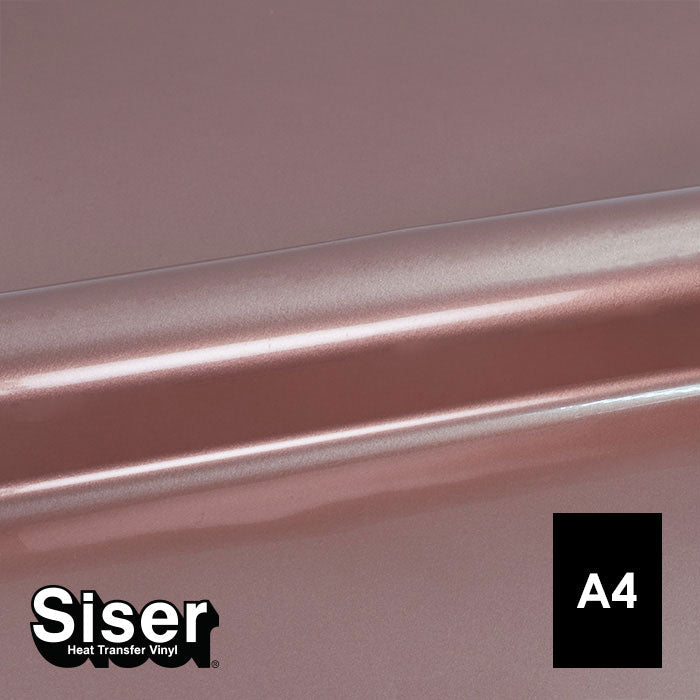 Siser - Basic Flex - Feuille A4 Thermocollant - (A0092) Or Rose - 20 x 30 cm